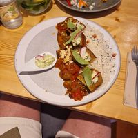 Seitan medallions with caponata, rice and basil mayonnaise at Estudio Vegetariano in Lagos
