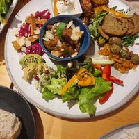 Mix apetizer plate at Estudio Vegetariano in Lagos