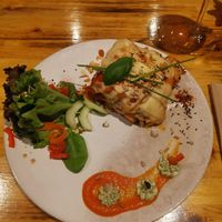 Lasagna at Estudio Vegetariano in Lagos