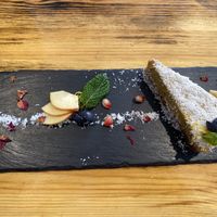 Mango cheesecake   at Estudio Vegetariano in Lagos