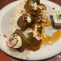 Seitan medaillons  at Estudio Vegetariano in Lagos