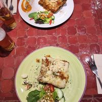 Lasagne with vegan bolonaise and Lasagne with eggplant & zucchini. Top! at Estudio Vegetariano in Lagos