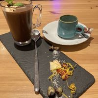 Chocolate mousse & espresso   at Estudio Vegetariano in Lagos