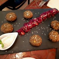 Falafel starter at Estudio Vegetariano in Lagos