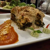 vegan lasagne   at Estudio Vegetariano in Lagos