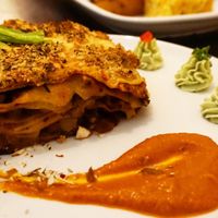 Aubergine lasagna  at Estudio Vegetariano in Lagos