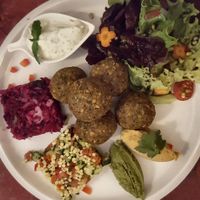 falafel plate at Estudio Vegetariano in Lagos