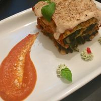Vegan lasagne, stunning!  at Estudio Vegetariano in Lagos