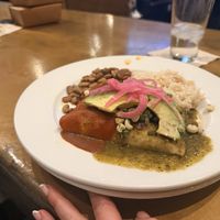 Vegan enchiladas   at El Charro in Tucson