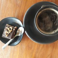 Coffee and the vegan snickers at Coconut Monkey in Koh Tao