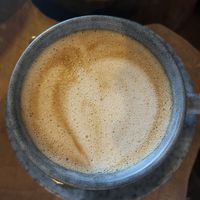 Almond milk latte  at Coconut Monkey in Koh Tao