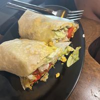 Vegan breakfast wrap   at Coconut Monkey in Koh Tao