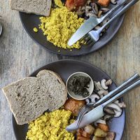 Vegan breakfasts  at Coconut Monkey in Koh Tao