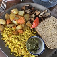 Full vegan breakfast   at Coconut Monkey in Koh Tao
