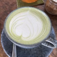 Matcha Latte with almond milk  at Coconut Monkey in Koh Tao