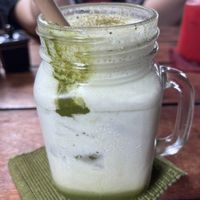 Iced Matcha Latte with Coconut Milk  at Coconut Monkey in Koh Tao