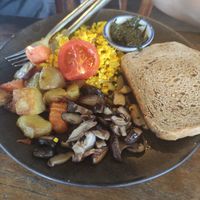 Vegan breakfast at Coconut Monkey in Koh Tao