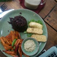 tofu satay  at Coconut Monkey in Koh Tao