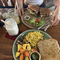 Tofu Scramble and sandwich   at Coconut Monkey in Koh Tao
