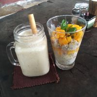 Coconut monkey and mango passion fruit overnight oats  at Coconut Monkey in Koh Tao