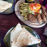 Falafel plate for two - super tasty at Coconut Monkey in Koh Tao