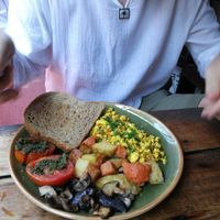 Vegan breakfast (120b) at Coconut Monkey in Koh Tao