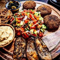 Falafel plate at Coconut Monkey in Koh Tao