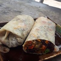 Roasted vegetable wrap at Coconut Monkey in Koh Tao