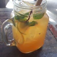 Lemon iced tea at Coconut Monkey in Koh Tao