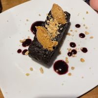 Chocolate brownie, very rich and dense   at The Vegan Temple by Prasada in Cusco