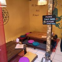 The restaurant at The Vegan Temple by Prasada in Cusco