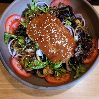 Salad at The Vegan Temple by Prasada in Cusco