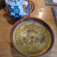Lentil soup at The Vegan Temple by Prasada in Cusco