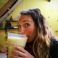 Love in a glass. Amor. at The Vegan Temple by Prasada in Cusco