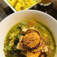 Green Thai Curry at The Vegan Temple by Prasada in Cusco