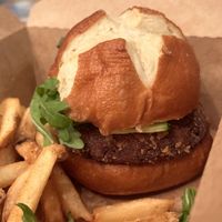 vegan beet burger  #Veganuary at Central Kitchen & Bar in Kelowna