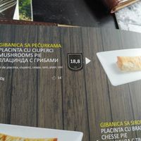 Mushroom pie at Taverna Sarbului in Sinaia