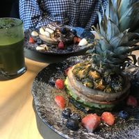 Queen of the Jungle pancake (front, vegan)
 at SAP Bagel & Juice Bar - Stationsstraat in Maastricht