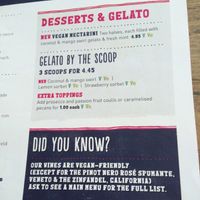 vegan dessert! at Zizzi - Cardiff Bay in Cardiff