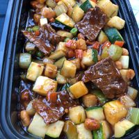 kung pao beef at Veggie Express in Frisco