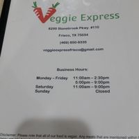 Veggie Express - Frisco, TX
Checked out this Vegan Restaurant for the first time on Sep 28, 2017 while passing through Dallas Area. This was one of the few Vegan options open at 7pm in east Dallas. Most of their menu is meat substitute, which I am NO fan of.



I tried a Broccoli dish, and it was VERY good, filling and flavorful

I'd like some to-go sauce options !!

I would go back even though most of the menu is fake meat and doesn't appeal to me, the stuff I would try will be good I bet

100% Vegan !!! Super cool

Check out more pictures here
http://whatdoyoueatthen.com/veggie-express-frisco-tx/

Another #TexasVegetarianRestaurant this one in Frisco, TX

Their specialty is faux-meat and classic chinese restaurant menu items

I dont like textured protein in thd placenof meat in dishes, so i. Just had a traditionaly meat-free broccoli dish
Big portion, pretty good, id go back, but id order something else, this was more sweet than i prefer
#TexasVeganRestaurant at Veggie Express in Frisco