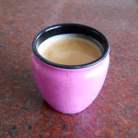 milk tea at Sajangoth - Tripureswar in Kathmandu