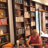 cafe interior  at Novelty Cafe in Luang Prabang