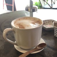 Large Soya Latte at Novelty Cafe in Luang Prabang