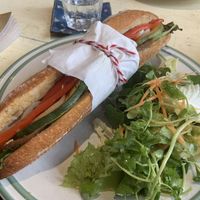 Yummy baguette at Novelty Cafe in Luang Prabang