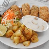 Sai Than Boon - Mock Fish Sticks delicious! at Sai Than Boon in Phuket
