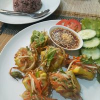 These were DELISH, stuffed fried tofu at Sai Than Boon in Phuket