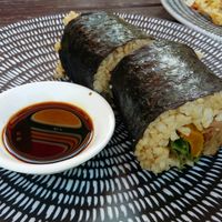 Tempeh sushi roll at Hamster in Kyneton