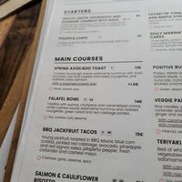 Another Part of the menu at Positive Deli - Rue de Satory in Versailles