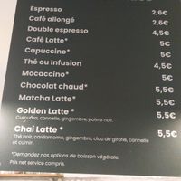 Hot drinks with vegan options at Positive Deli - Rue de Satory in Versailles